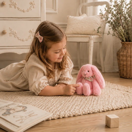 Fleurette Rabbit Pink - Doudou et Compagnie