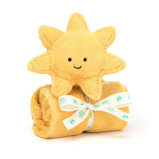 Jellycat Amuseables Sun Soother – luxury plush blankie. Perfect gift for babies. Timeless plush toy and sleep blankie