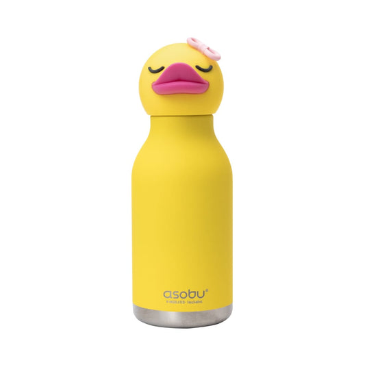 Asobu Ducky Bestie water bottle Yellow Pink silicone ducky head stainless steel South Africa