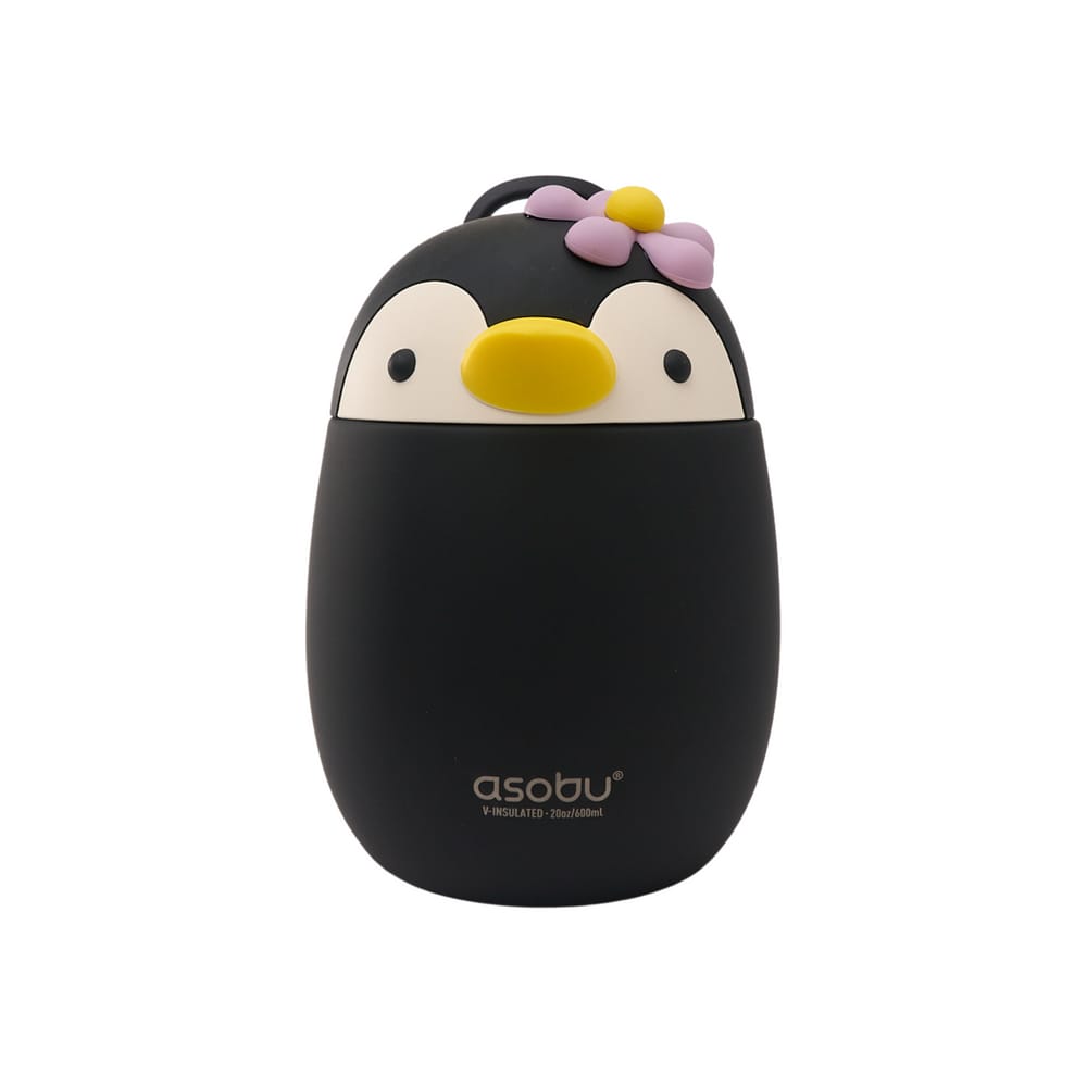 Asobu Penguin Bestie food container black white silicone penguin head lunch South Africa
