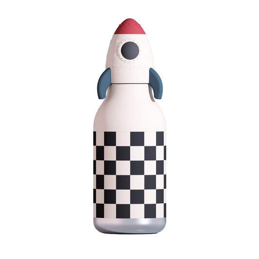 Asobu Rocket Bestie water bottle black white blue red silicone Rocket spaceship space head stainless steel South Africa