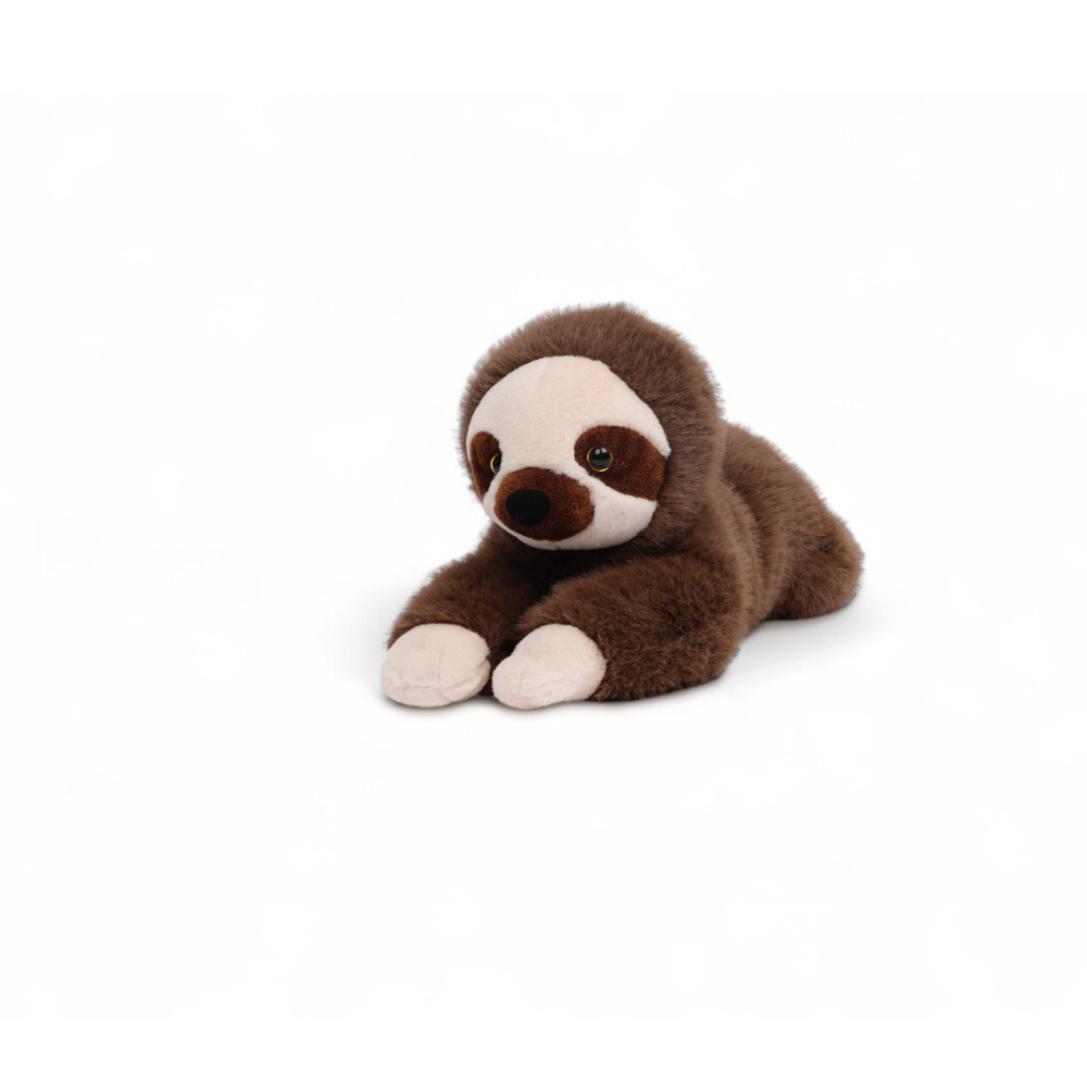 Ollie the Sloth premium plush toy front view with soft brown fur