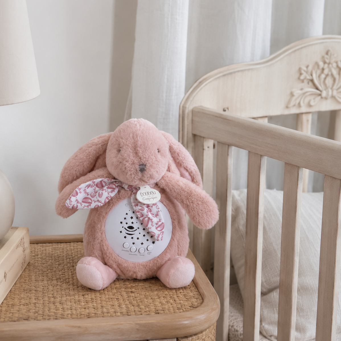 Doudou Pink Musical Night Light | Doudou et Compagnie