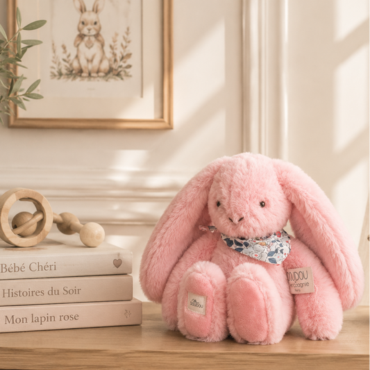 Fleurette Rabbit Pink - Doudou et Compagnie