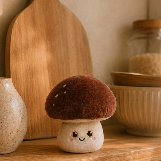Brown Mushroom Plushie | Besitos Food Friends