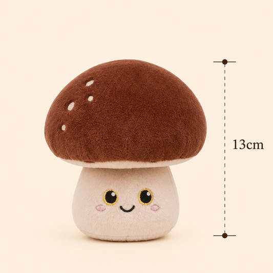 Brown Mushroom Plushie | Besitos Food Friends