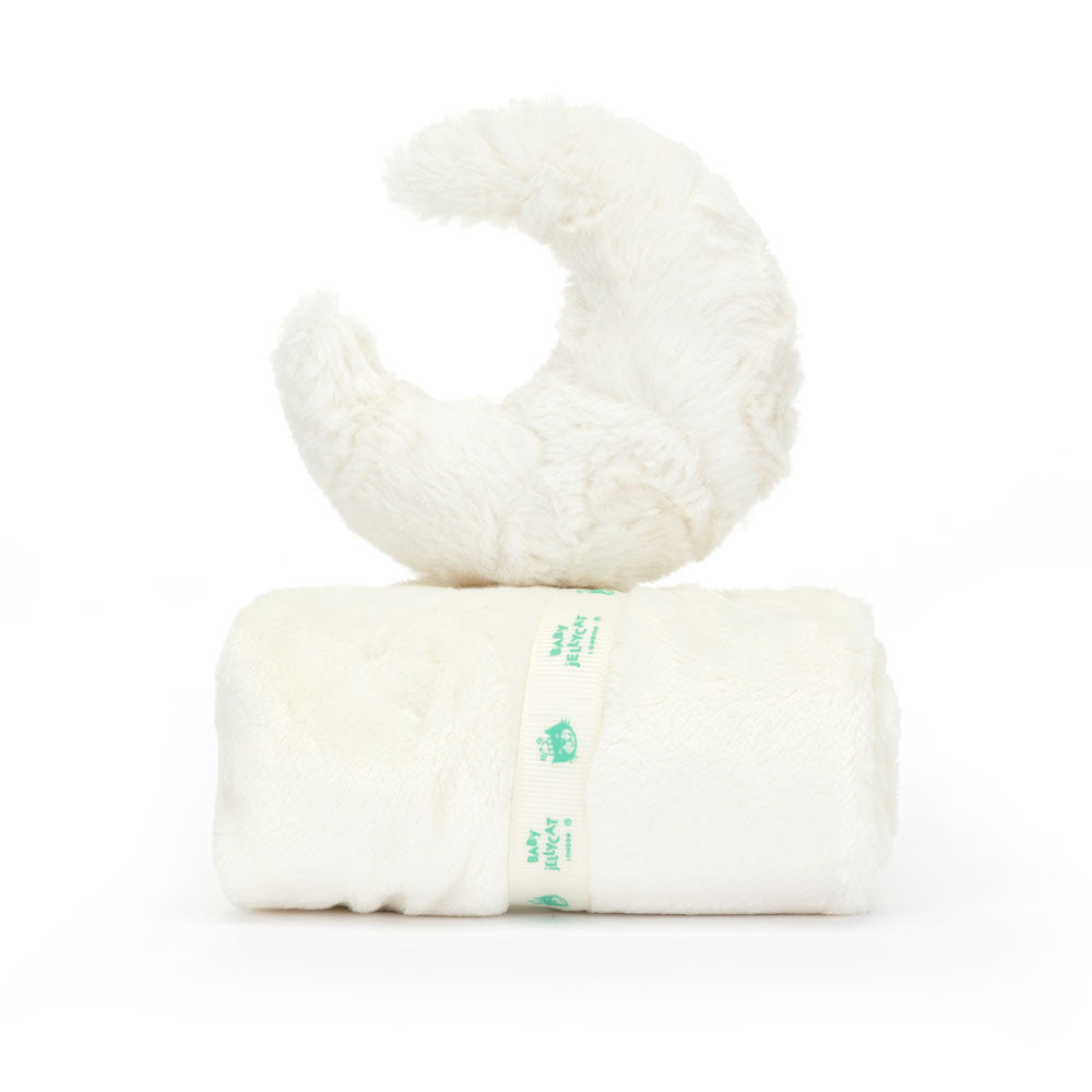 Jellycat Amuseables Moon Soother – luxury plush blankie. Perfect gift for babies. Timeless plush toy and sleep blankie