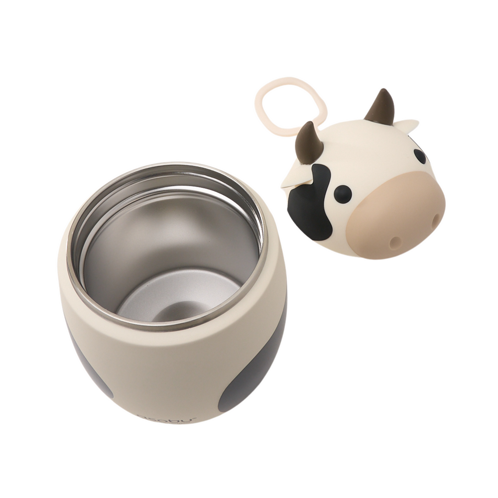 Asobu Cow Bestie food container black white silicone cow head lunch South Africa