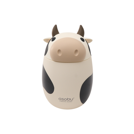 Asobu Cow Bestie food container black white silicone cow head lunch South Africa