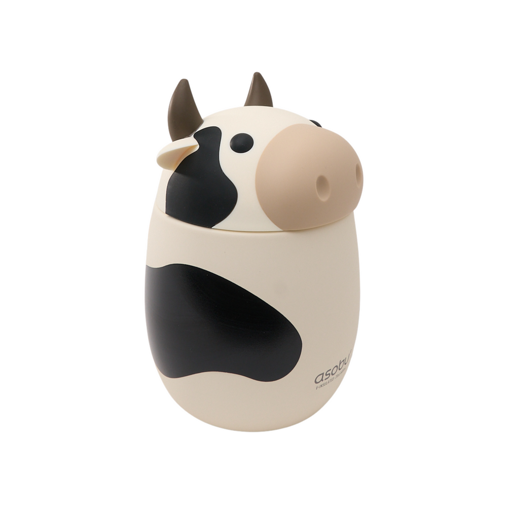 Asobu Cow Bestie food container black white silicone cow head lunch South Africa