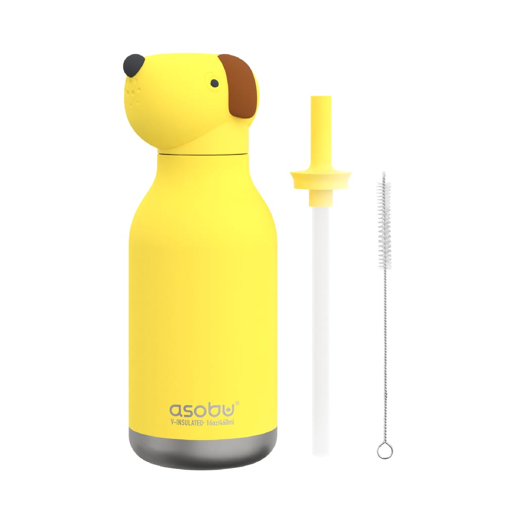 Asobu Doggie Dog Bestie water bottle brown silicone puppy head stainless steel South Africa
