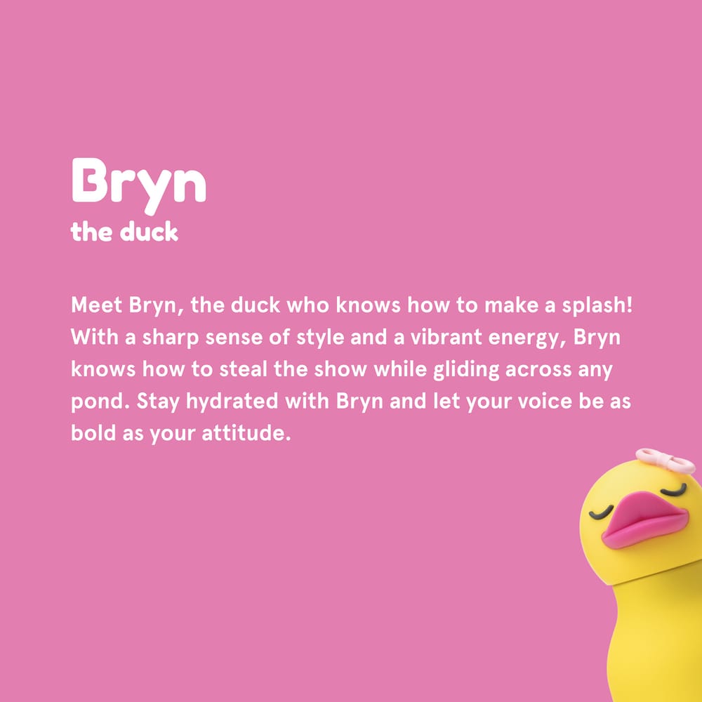Asobu Ducky Bestie water bottle Yellow Pink silicone ducky head stainless steel South Africa