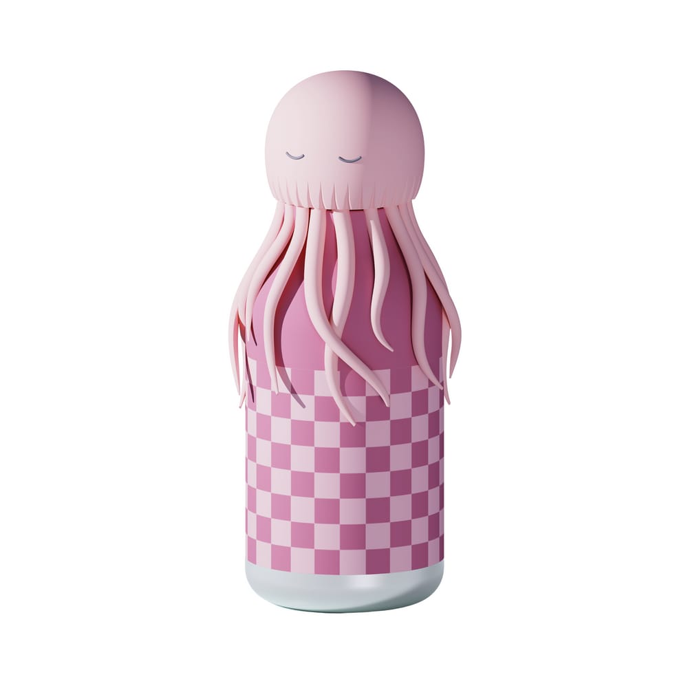 Asobu Jellyfish Octopus Bestie water bottle pink silicone jellyfish octopus head stainless steel South Africa