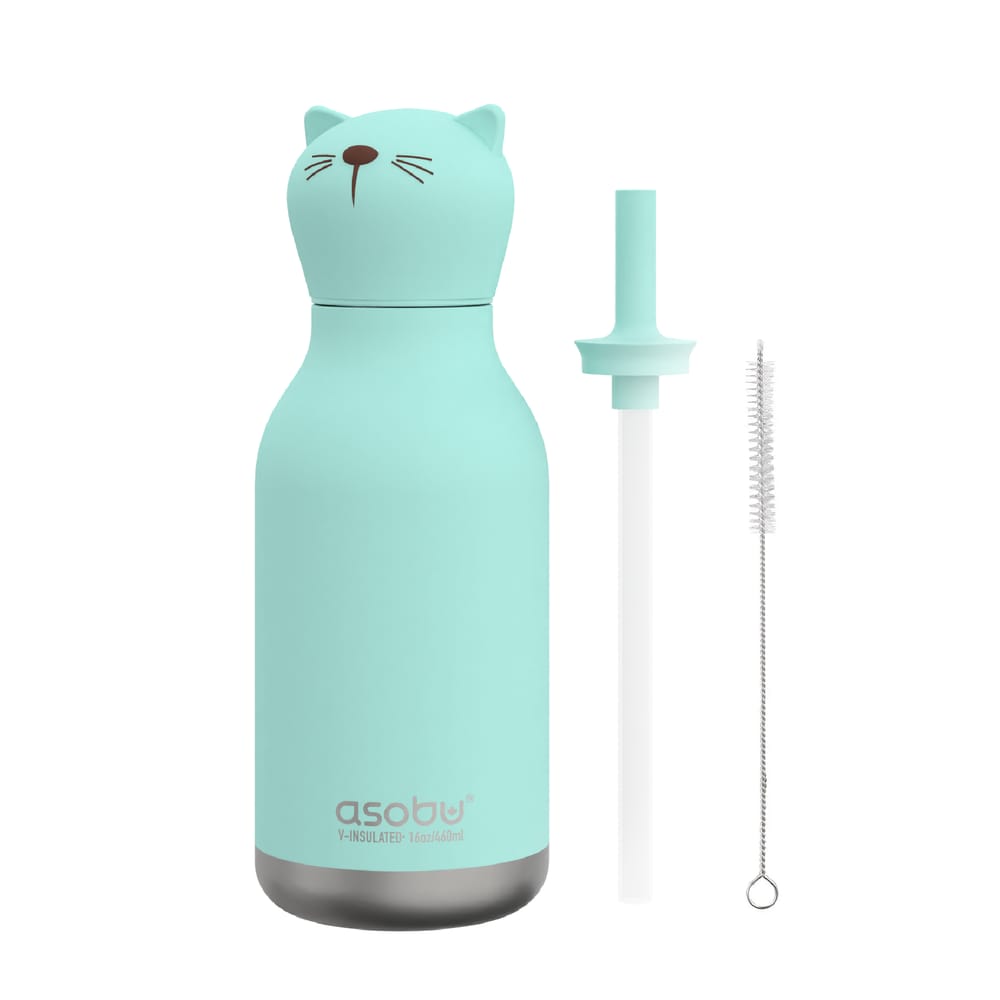 Asobu Cat Bestie water bottle purple silicone kitty head stainless steel South Africa