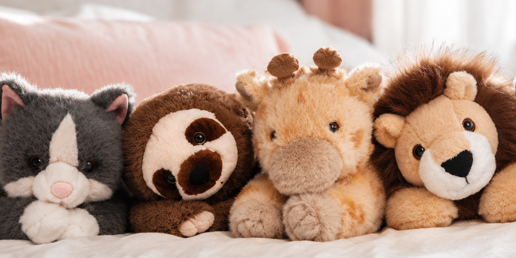 One Love Plush Cat Sloth Giraffe Lion Elephant