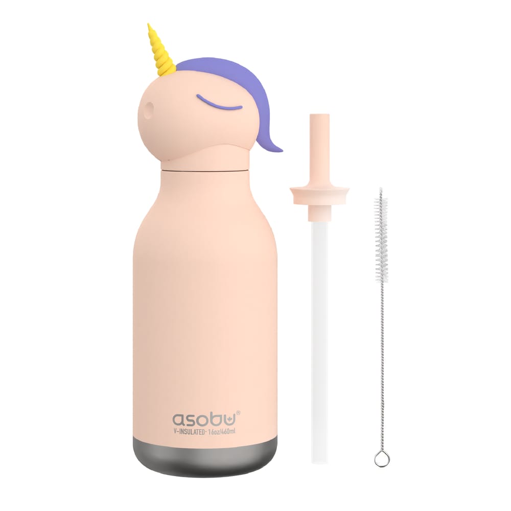 Asobu Unicorn Bestie water bottle rainbow silicone unicorn head stainless steel South Africa